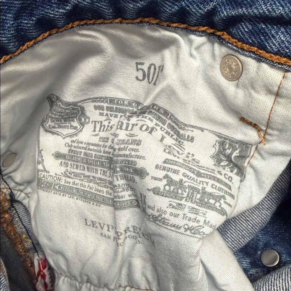Levi’s 501 Premium Button Fly Jeans - Picture 6 of 6